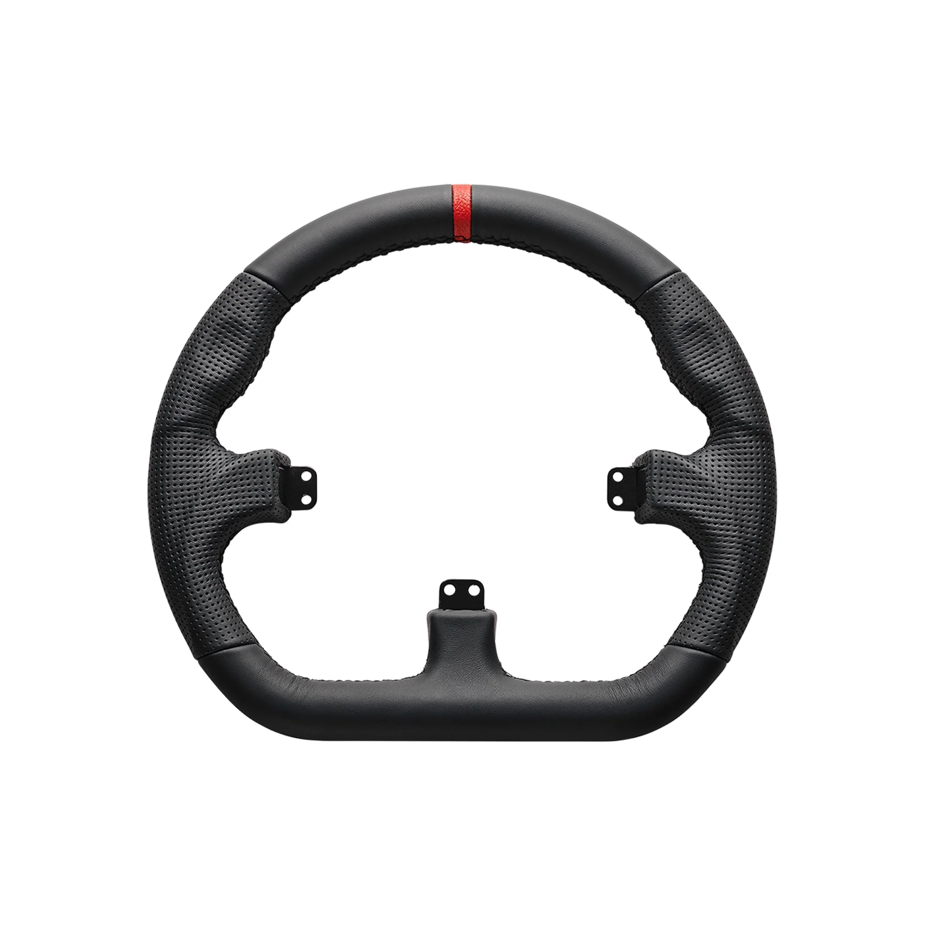 Asetek Closed D Black Leather Rim - Image 3