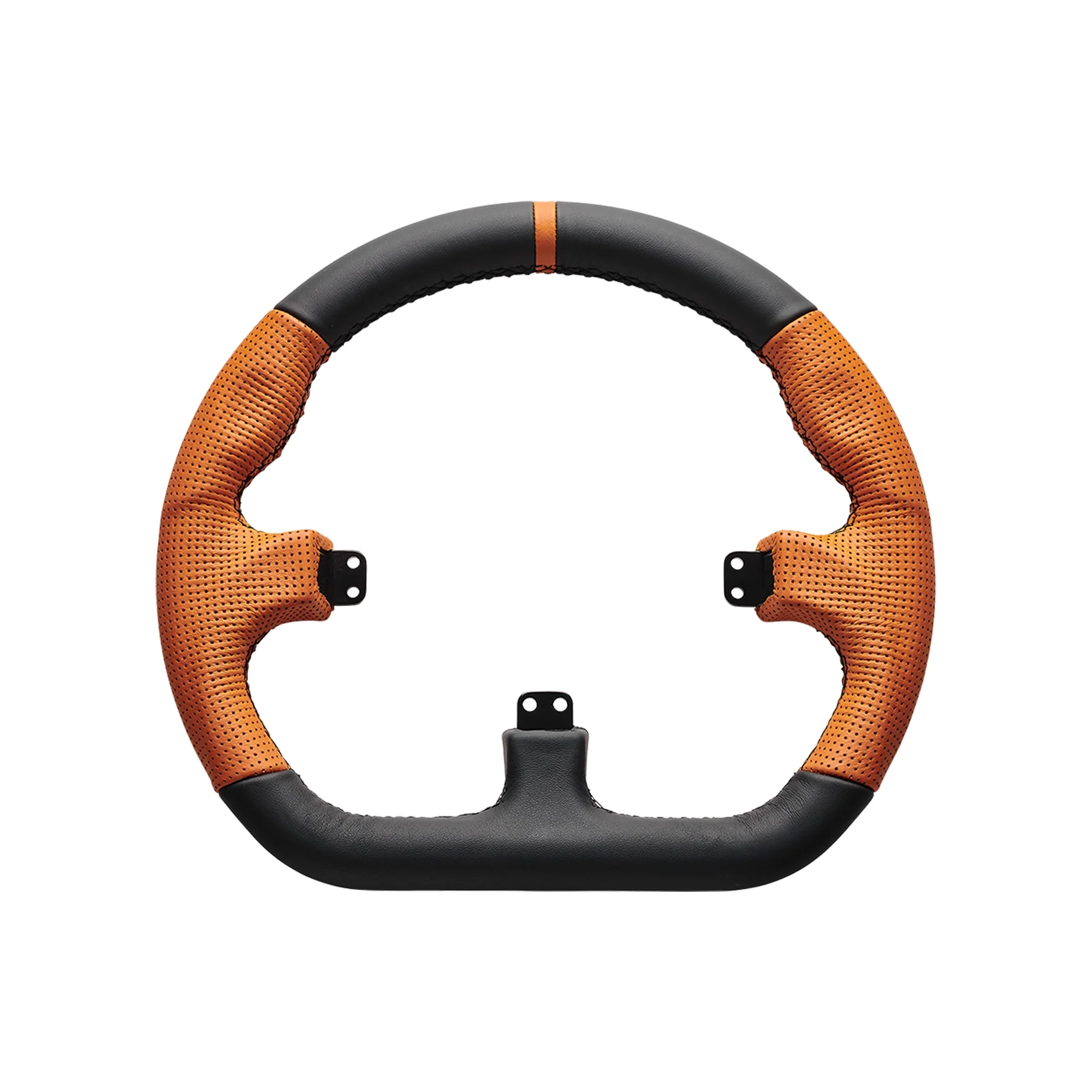Asetek Closed D Orange Leather Rim - Image 3