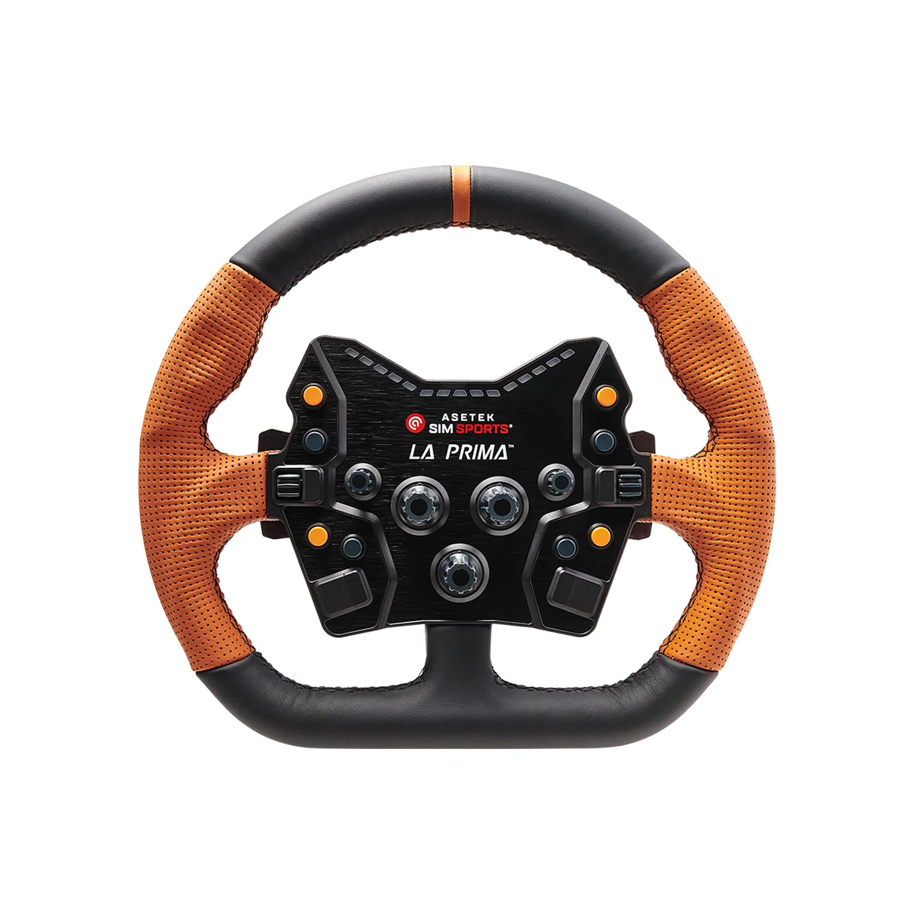 Asetek Closed D Orange Leather Rim - Image 5