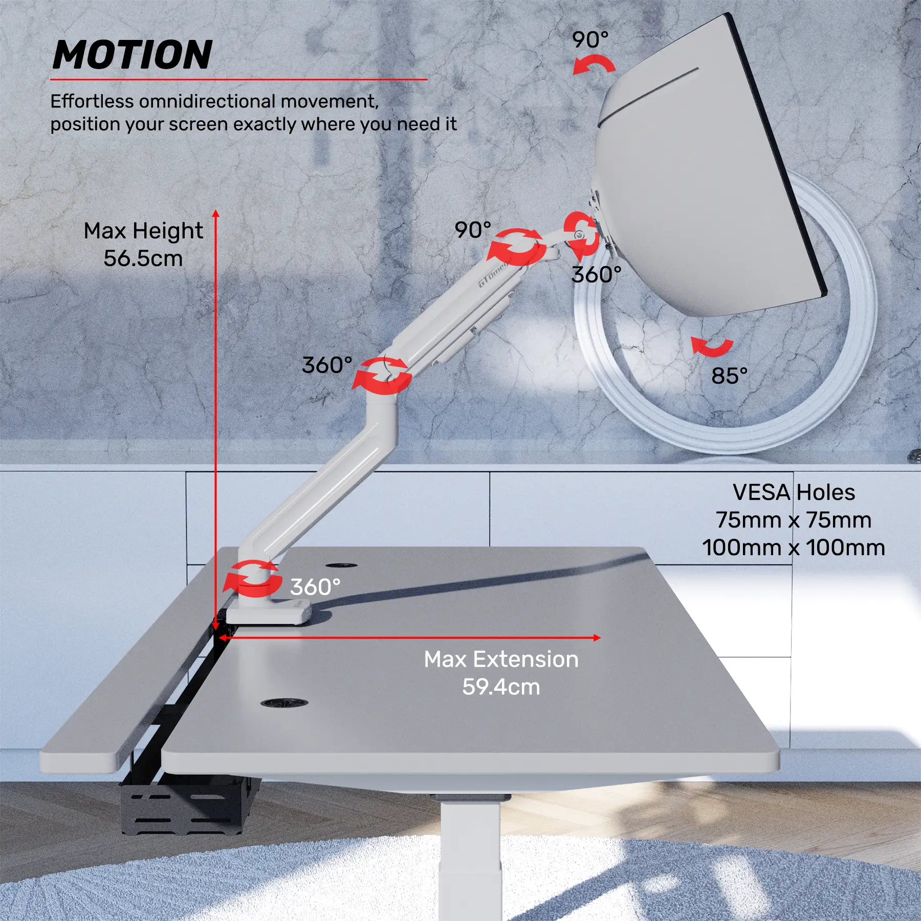 AXIS Ultra Lift Monitor Arm - Image 12