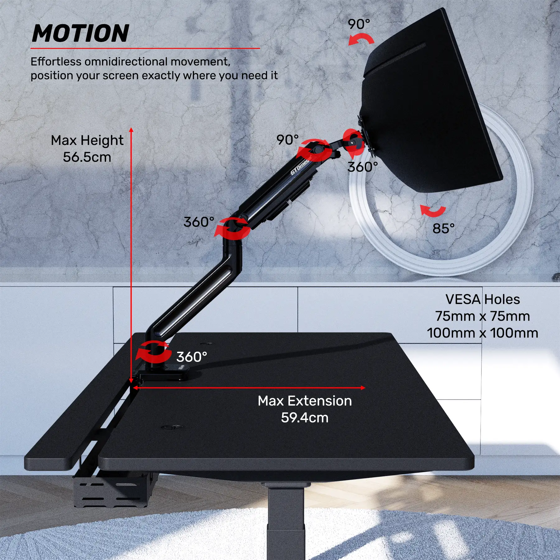 AXIS Ultra Lift Monitor Arm - Image 6