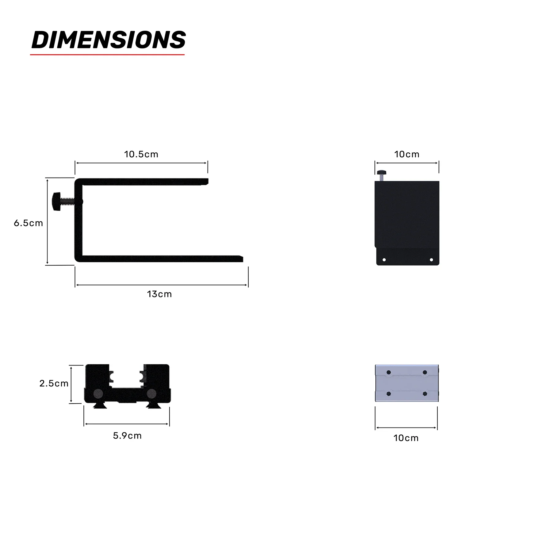 Monitor Arm Rail Bracket - Image 4
