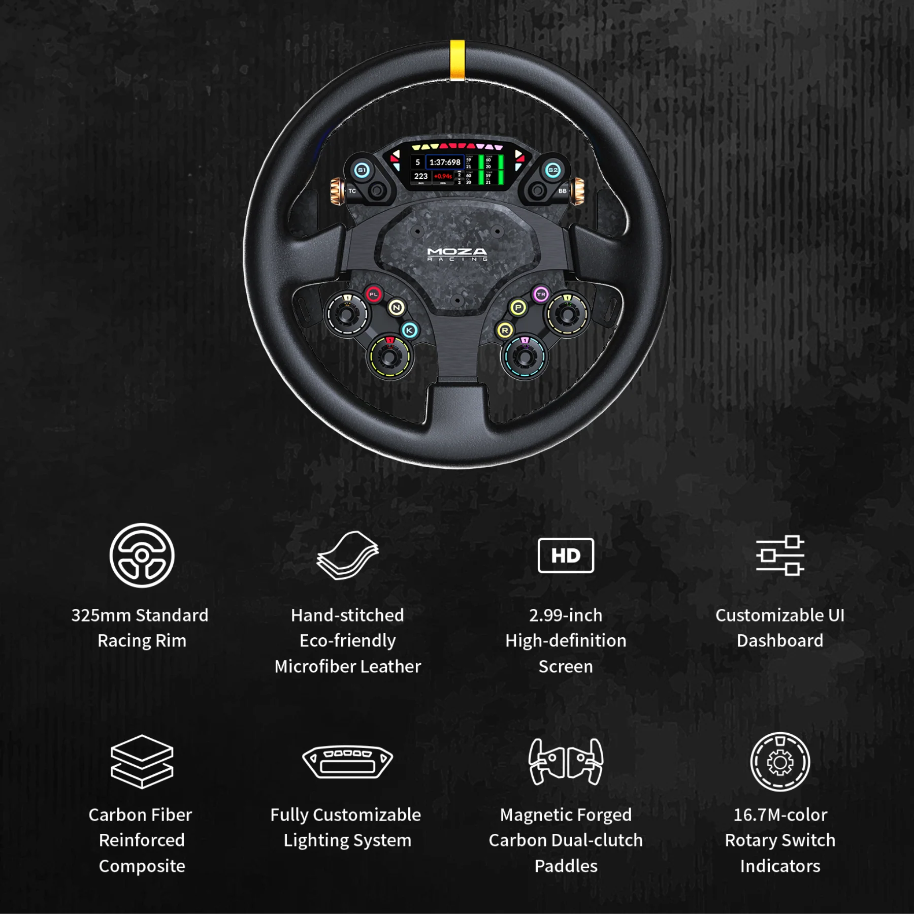 MOZA RACING CS Pro Steering Wheel - Image 3