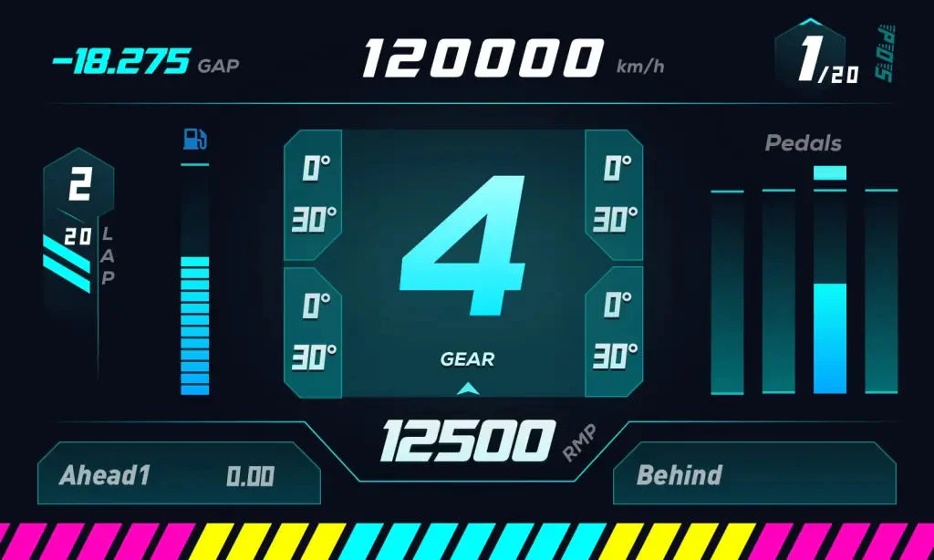 MOZA RACING RM HD Digital Dash Display - Image 4
