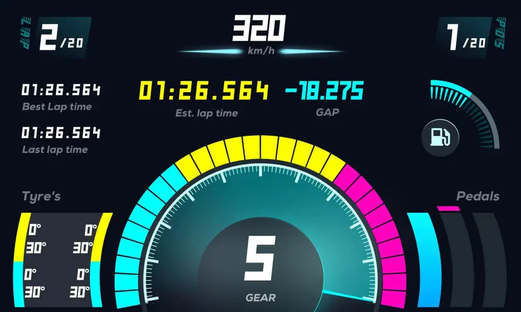 MOZA RACING RM HD Digital Dash Display - Image 5